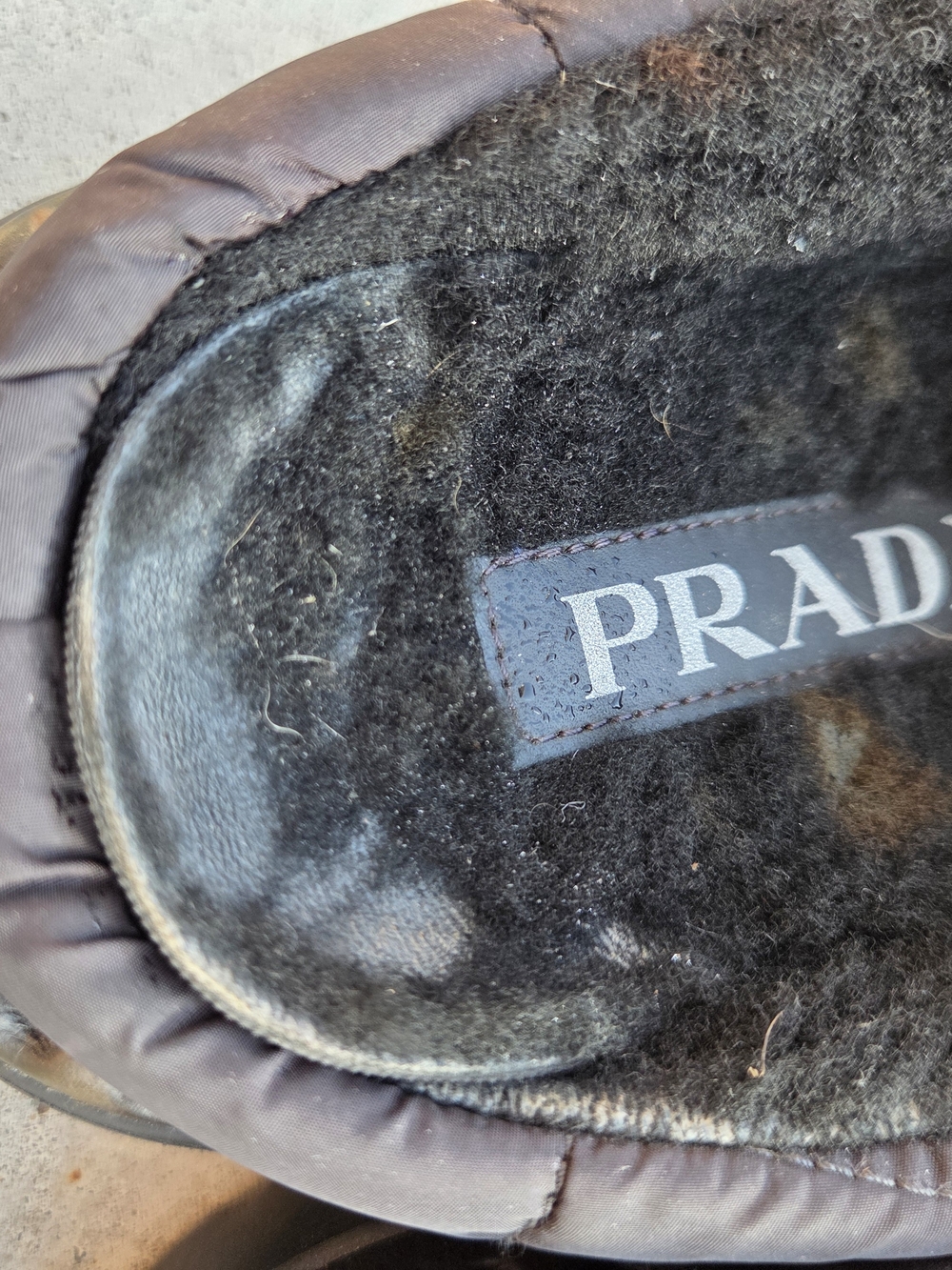 Prada Quilted Brown Slide Mules - Picture 7 of 8